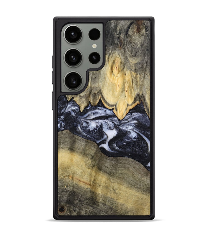 Galaxy S24 Ultra Wood Phone Case - Natasha (Black & White, 794943)