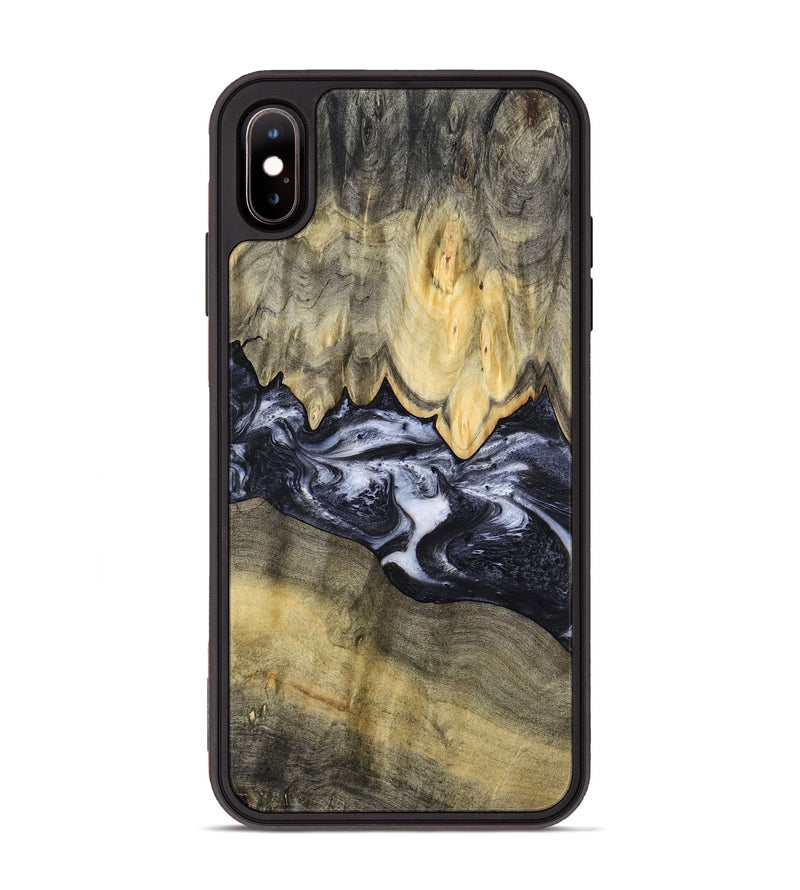iPhone Xs Max Wood Phone Case - Natasha (Black & White, 794943)