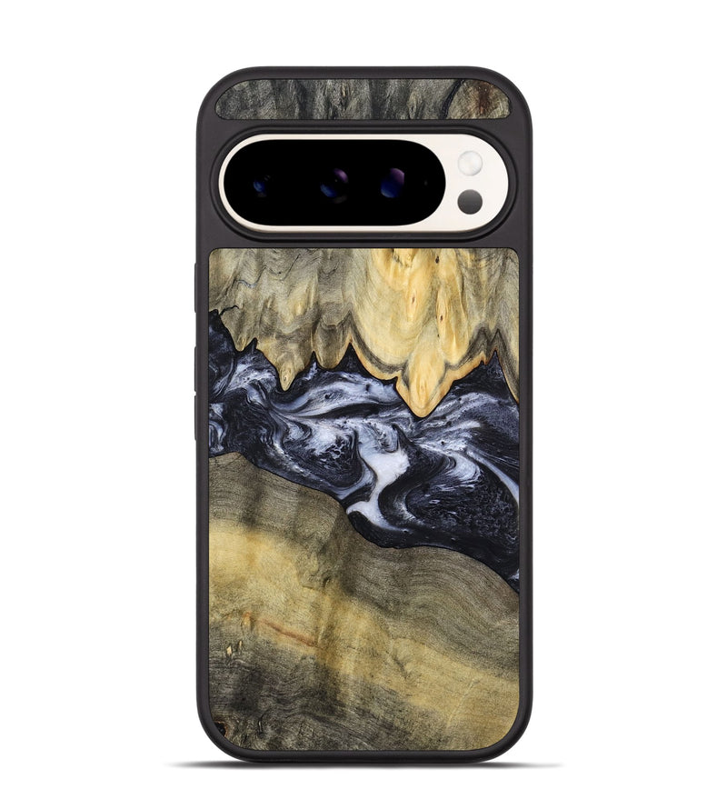 Pixel 9 Pro Wood Phone Case - Natasha (Black & White, 794943)