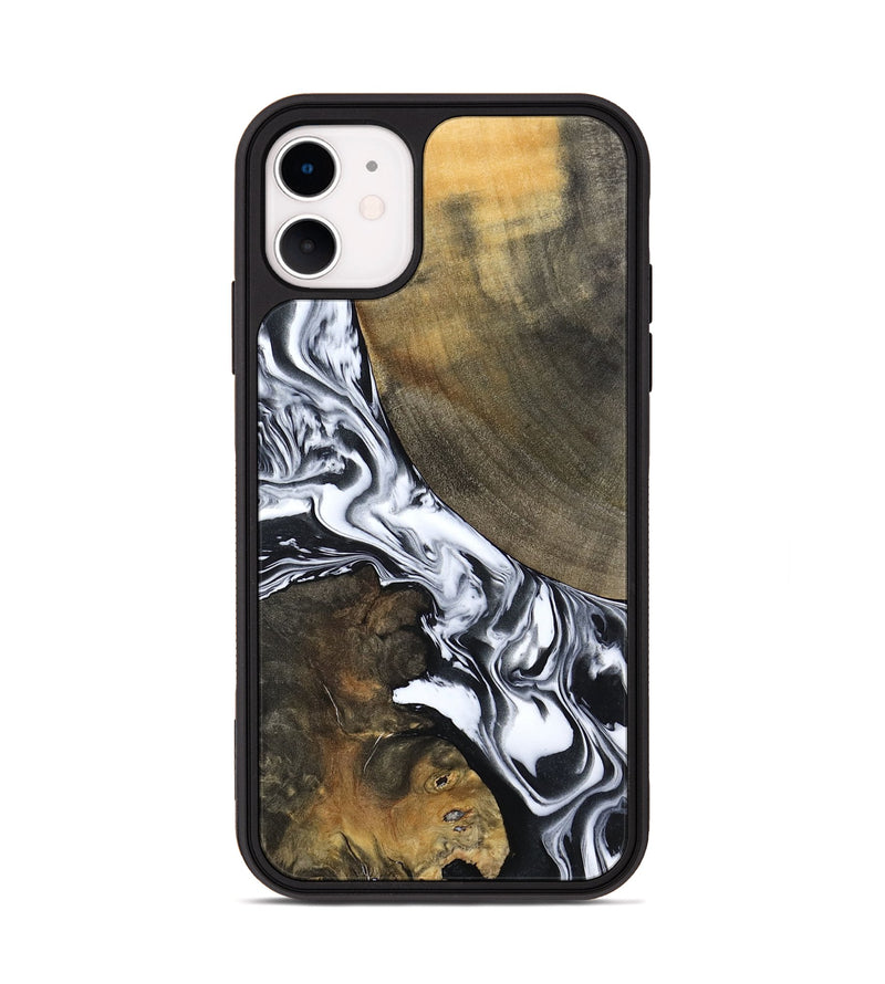 iPhone 11 Wood Phone Case - Willow (Black & White, 794944)