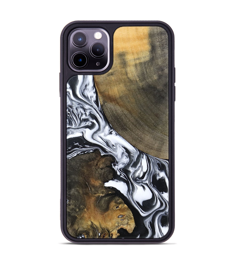 iPhone 11 Pro Max Wood Phone Case - Willow (Black & White, 794944)