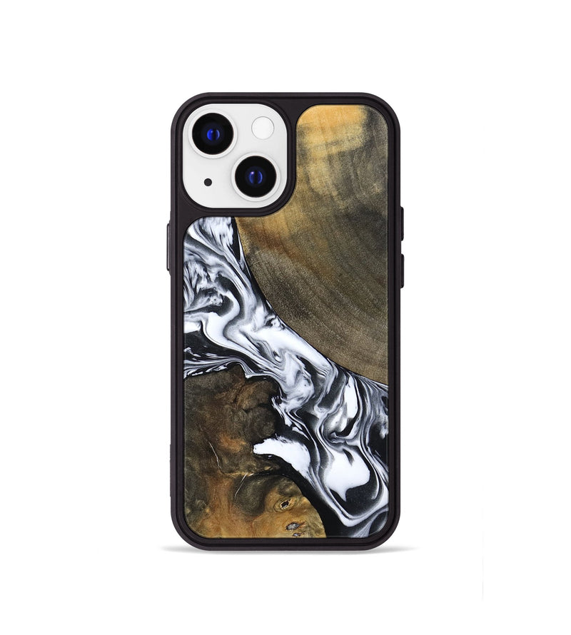 iPhone 13 mini Wood Phone Case - Willow (Black & White, 794944)