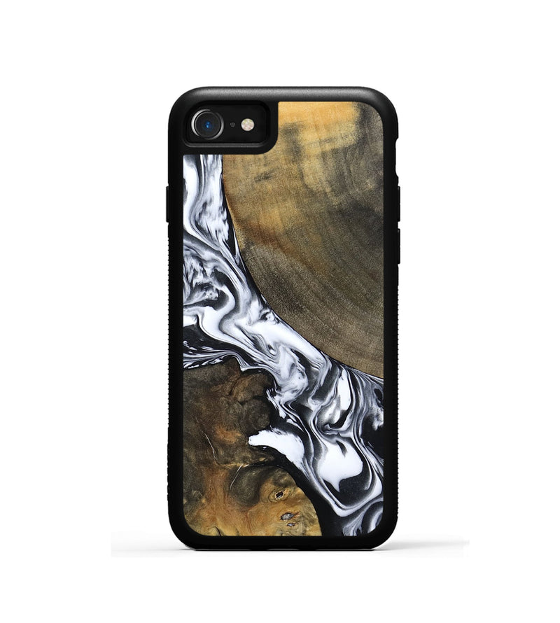 iPhone SE Wood Phone Case - Willow (Black & White, 794944)