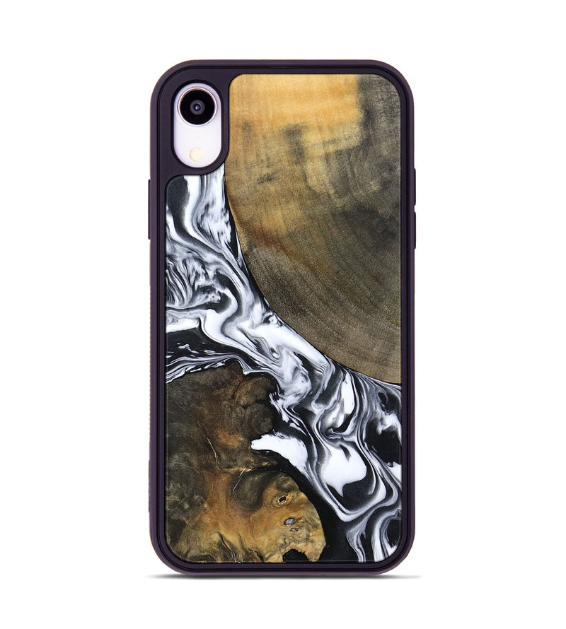iPhone Xr Wood Phone Case - Willow (Black & White, 794944)