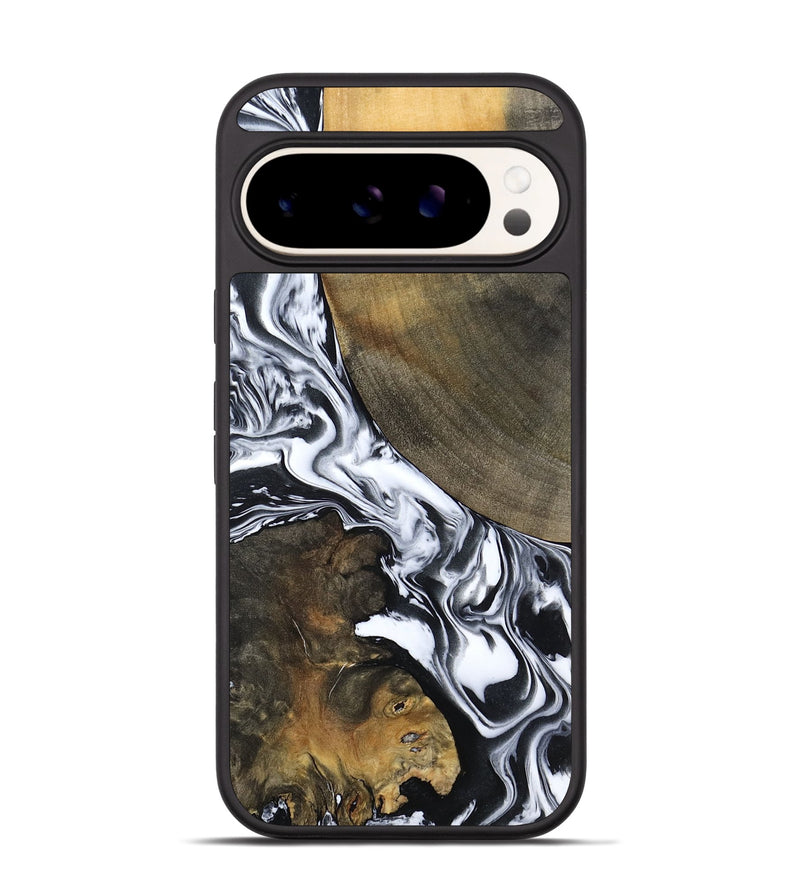 Pixel 9 Wood Phone Case - Willow (Black & White, 794944)