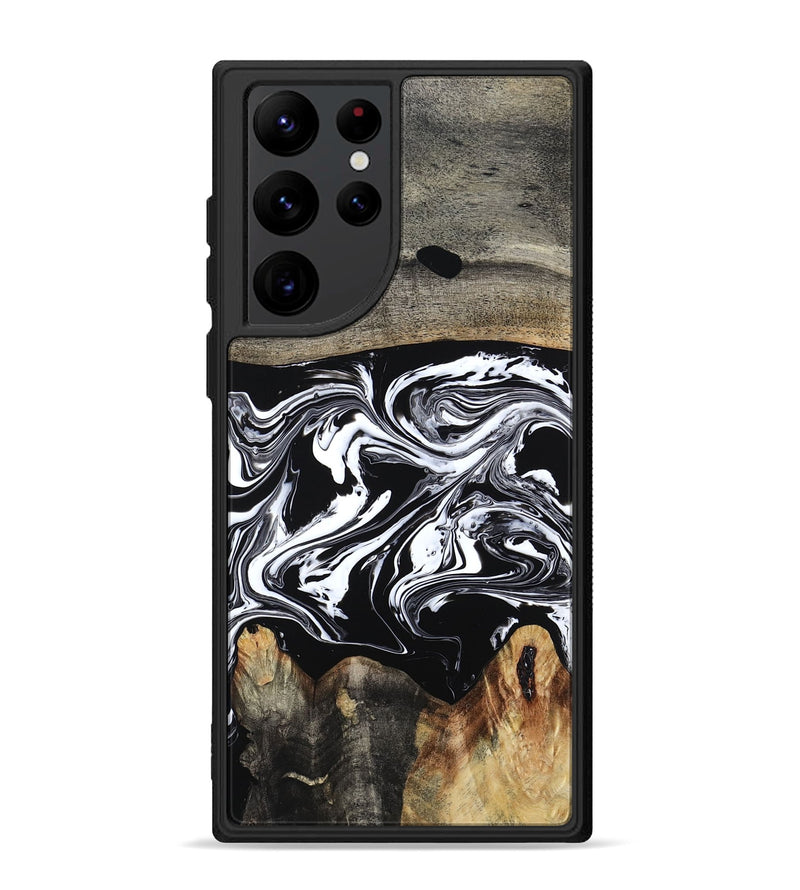 Galaxy S22 Ultra Wood Phone Case - Viva (Black & White, 794946)