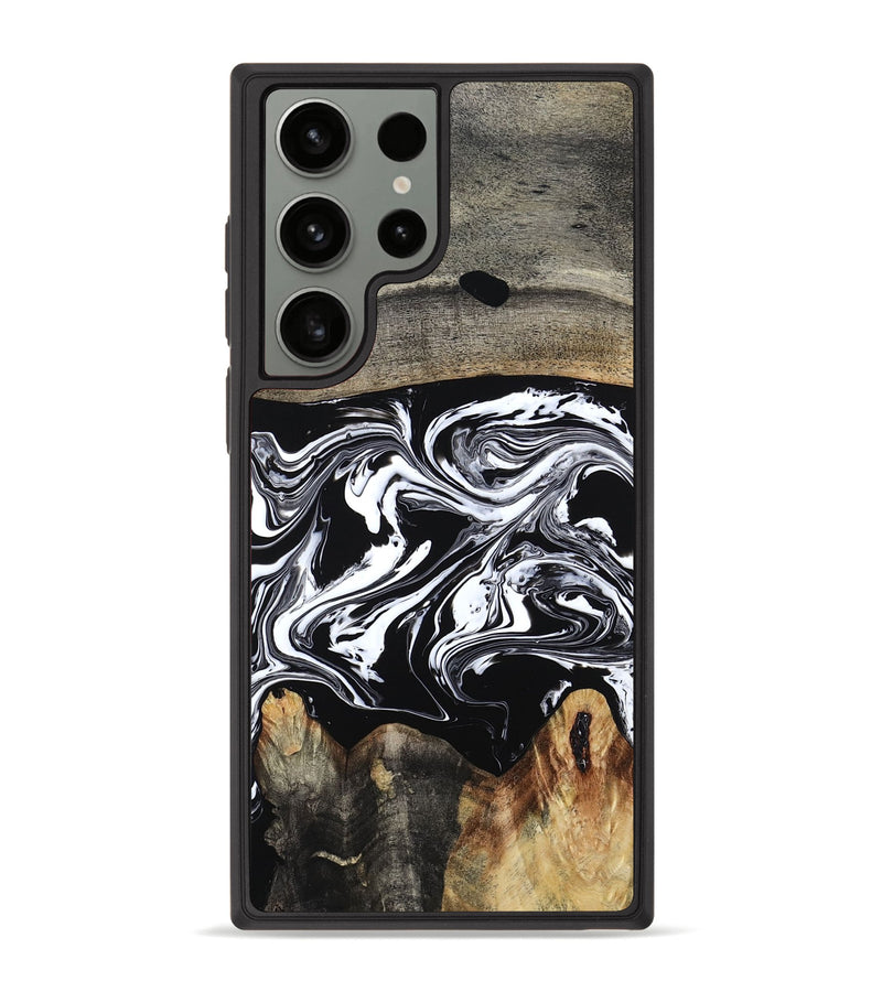 Galaxy S23 Ultra Wood Phone Case - Viva (Black & White, 794946)