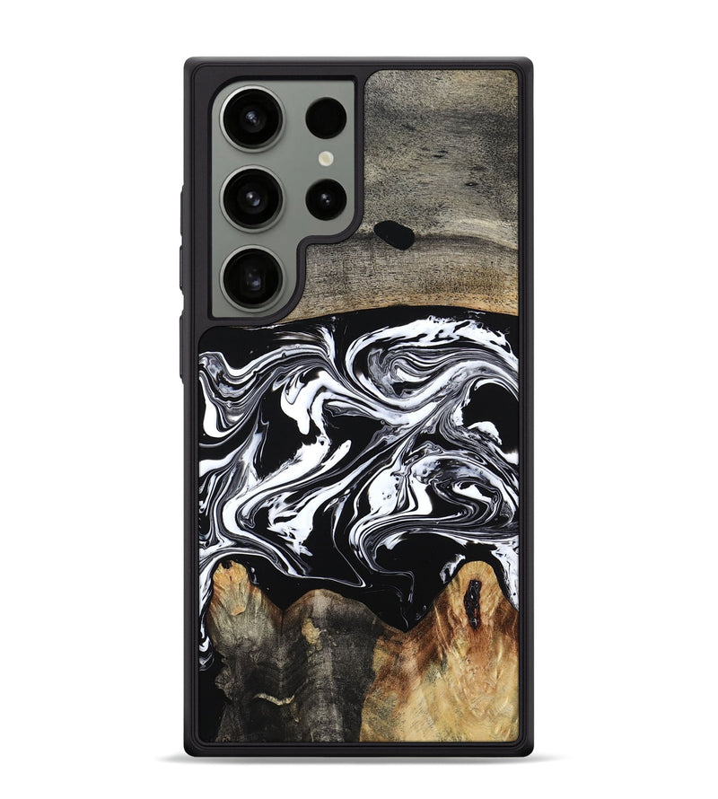 Galaxy S24 Ultra Wood Phone Case - Viva (Black & White, 794946)