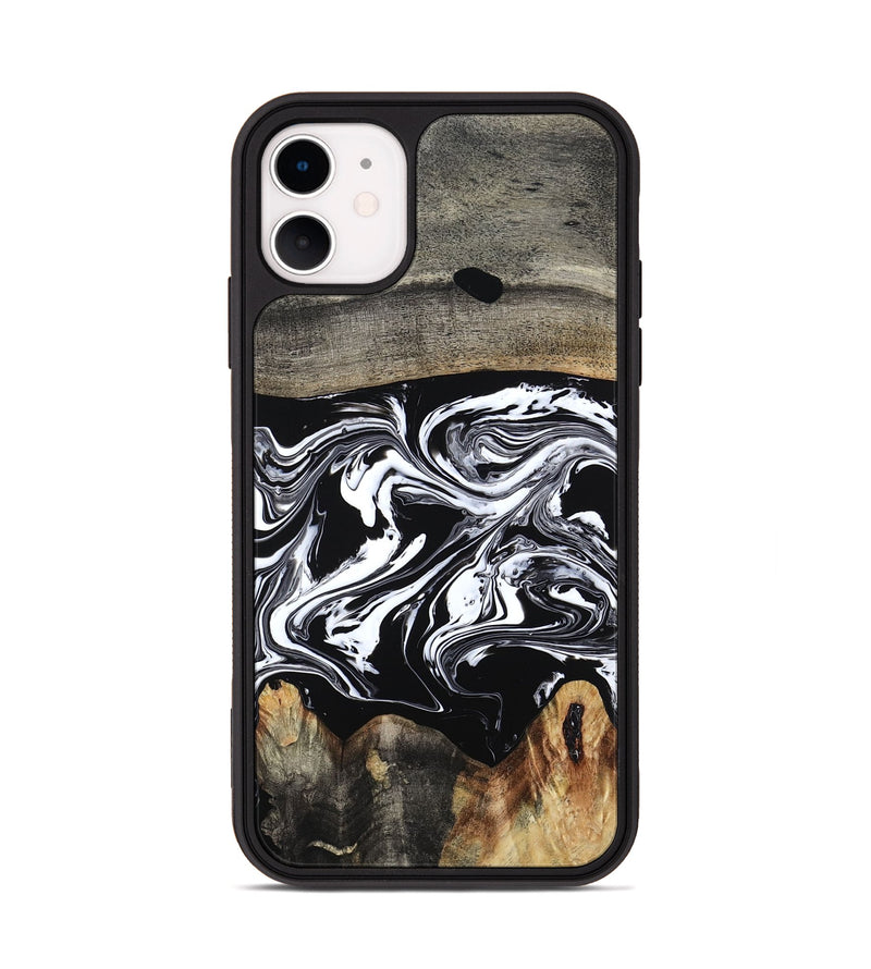 iPhone 11 Wood Phone Case - Viva (Black & White, 794946)