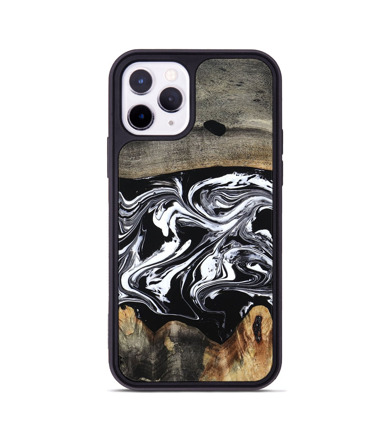 iPhone 11 Pro Wood Phone Case - Viva (Black & White, 794946)