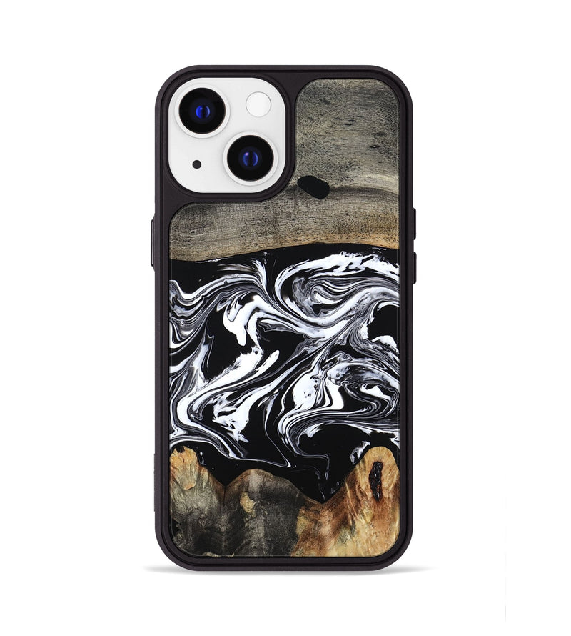 iPhone 13 Wood Phone Case - Viva (Black & White, 794946)