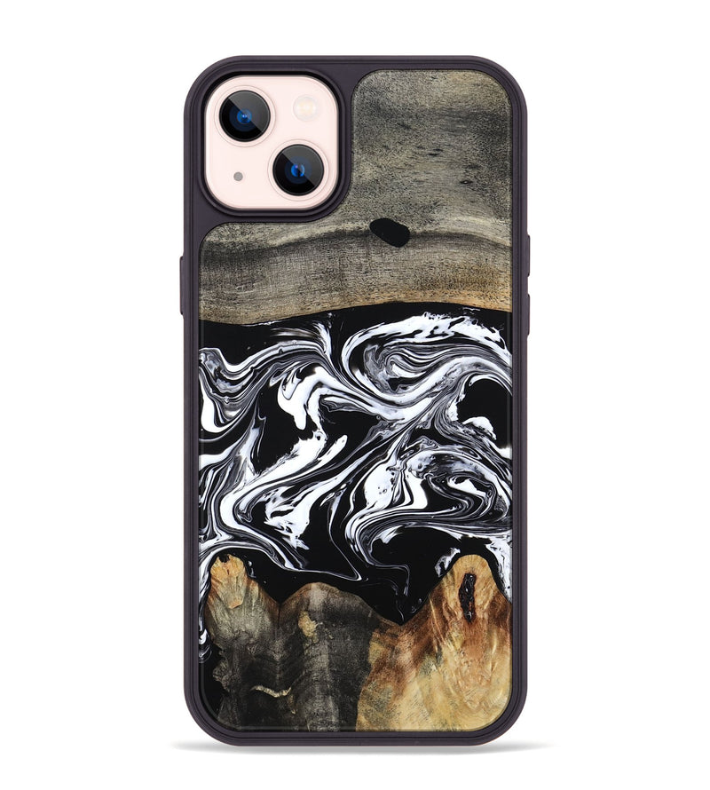 iPhone 14 Plus Wood Phone Case - Viva (Black & White, 794946)