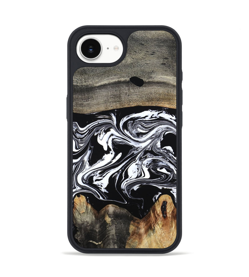 iPhone 16e Wood Phone Case - Viva (Black & White, 794946)