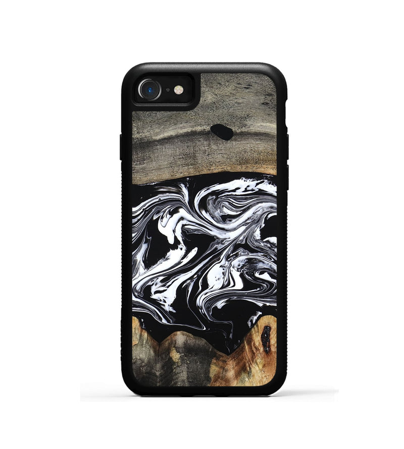 iPhone SE Wood Phone Case - Viva (Black & White, 794946)