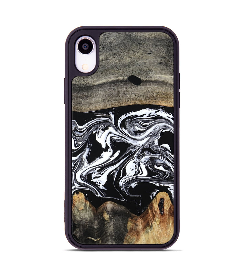 iPhone Xr Wood Phone Case - Viva (Black & White, 794946)