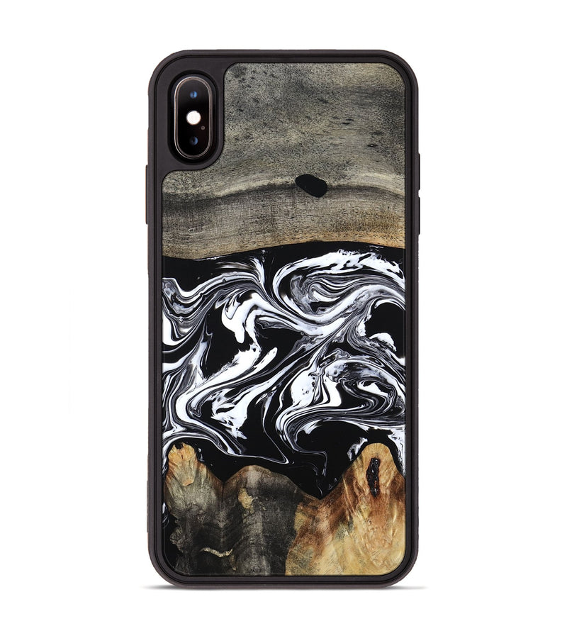 iPhone Xs Max Wood Phone Case - Viva (Black & White, 794946)