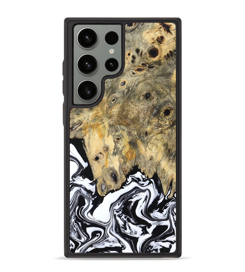 Galaxy S23 Ultra Wood Phone Case - Boston (Black & White, 794947)