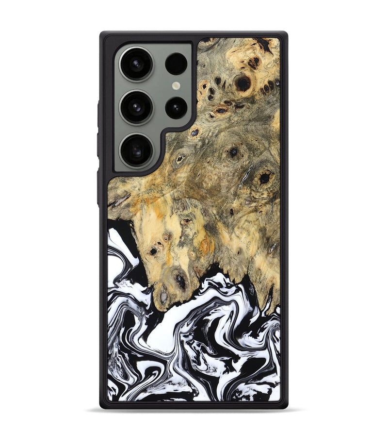 Galaxy S24 Ultra Wood Phone Case - Boston (Black & White, 794947)