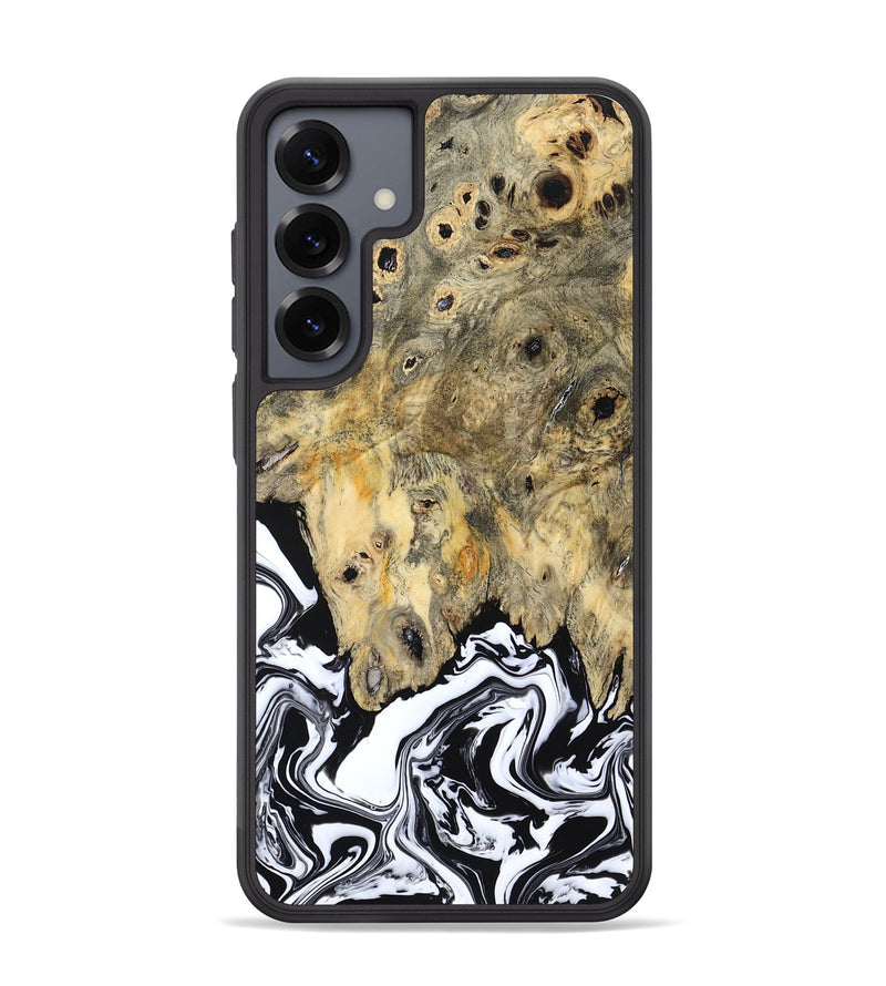 Galaxy S25 Plus Wood Phone Case - Boston (Black & White, 794947)