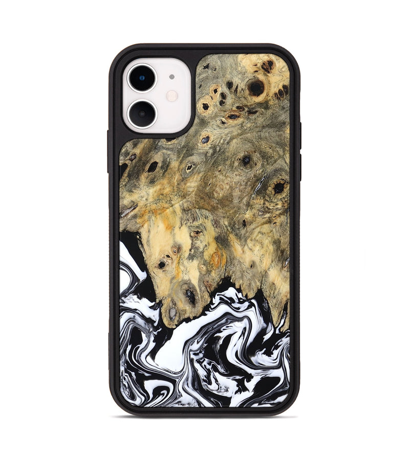 iPhone 11 Wood Phone Case - Boston (Black & White, 794947)