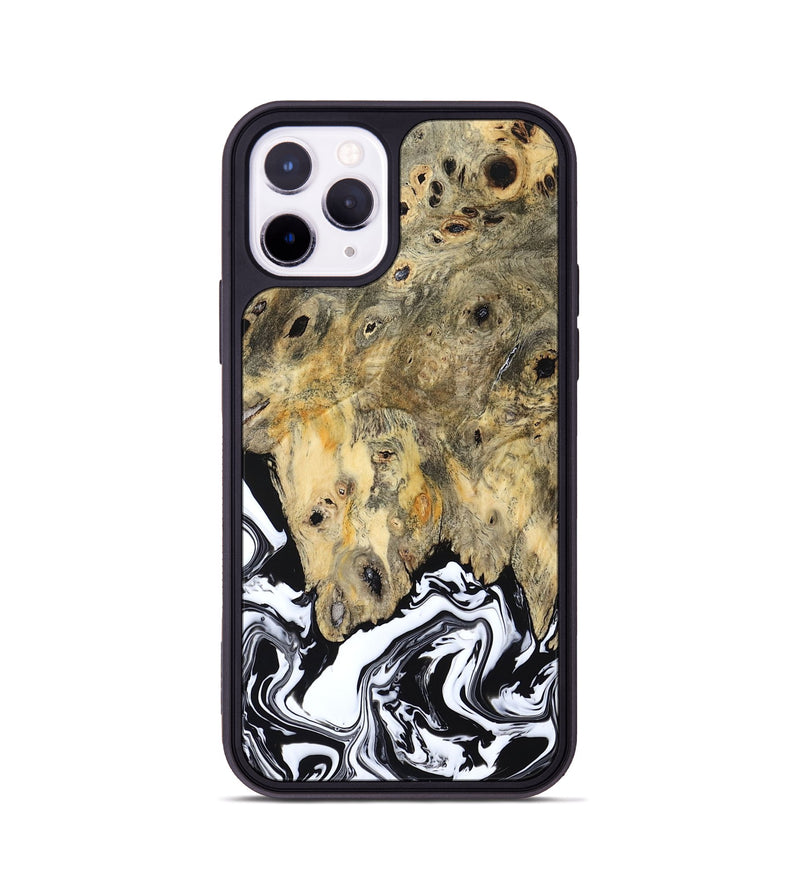 iPhone 11 Pro Wood Phone Case - Boston (Black & White, 794947)