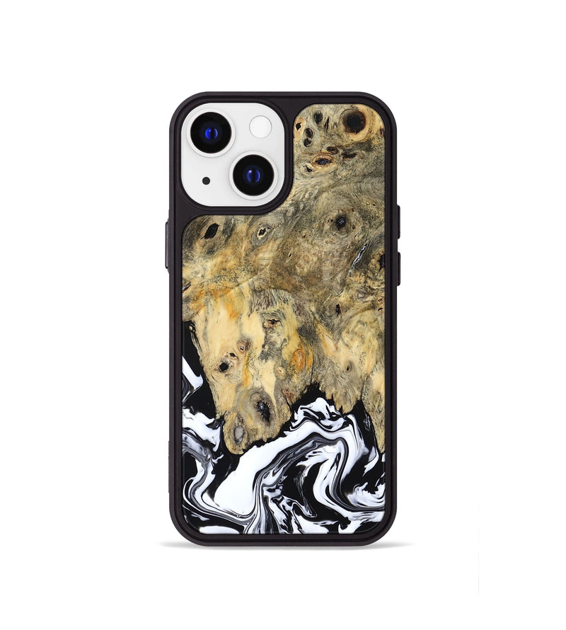 iPhone 13 mini Wood Phone Case - Boston (Black & White, 794947)