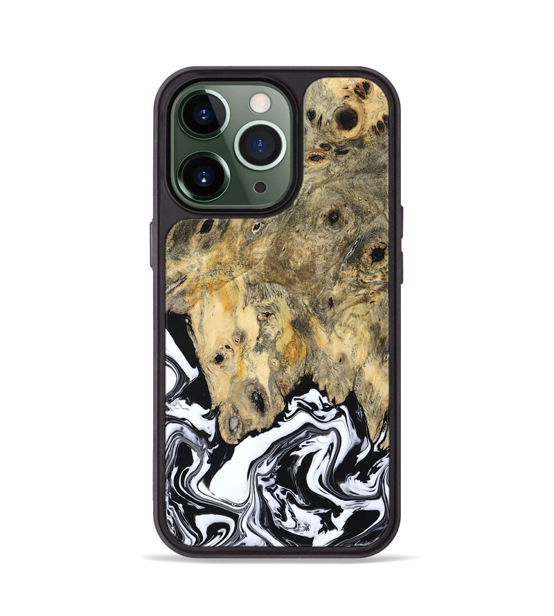 iPhone 13 Pro Wood Phone Case - Boston (Black & White, 794947)