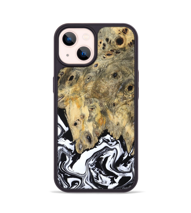 iPhone 14 Wood Phone Case - Boston (Black & White, 794947)