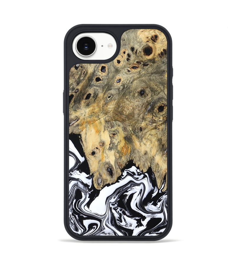 iPhone 16e Wood Phone Case - Boston (Black & White, 794947)