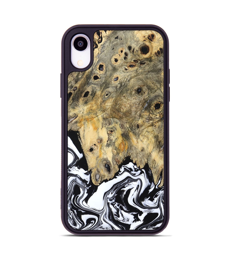 iPhone Xr Wood Phone Case - Boston (Black & White, 794947)