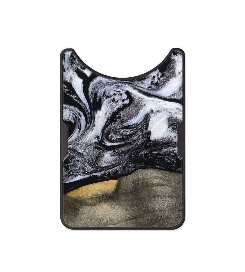 Alloy Wood Wallet - Yaritza (Black & White, 794949)