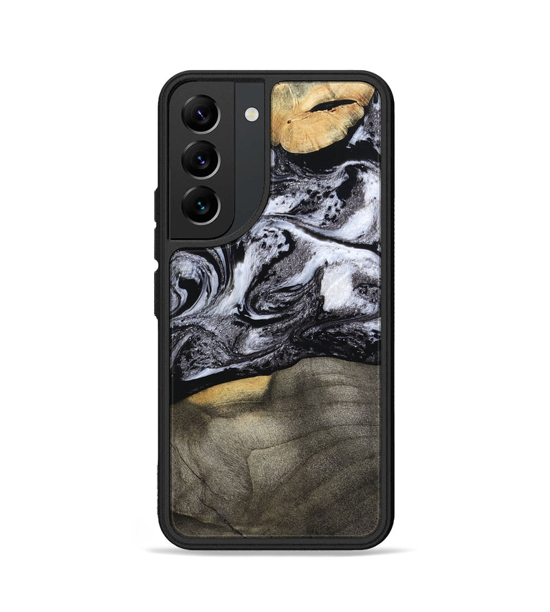 Galaxy S22 Wood Phone Case - Yaritza (Black & White, 794949)