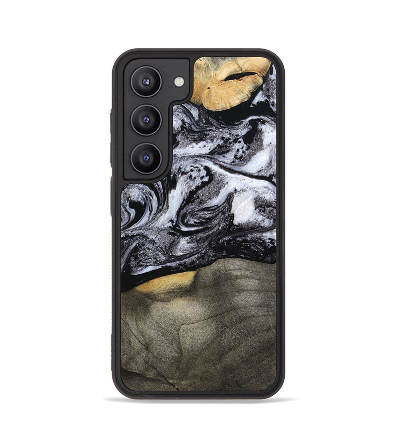 Galaxy S23 Wood Phone Case - Yaritza (Black & White, 794949)