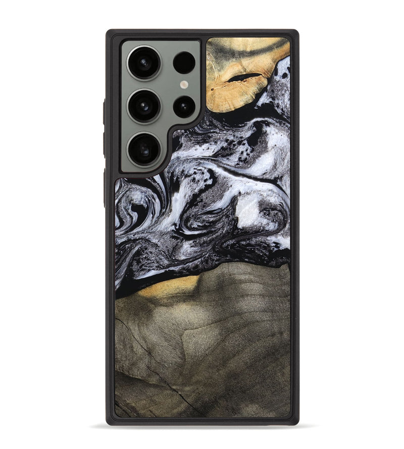 Galaxy S23 Ultra Wood Phone Case - Yaritza (Black & White, 794949)