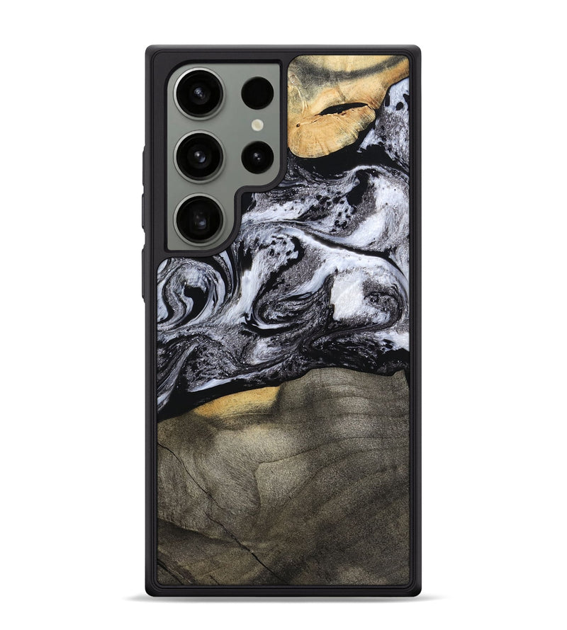 Galaxy S24 Ultra Wood Phone Case - Yaritza (Black & White, 794949)