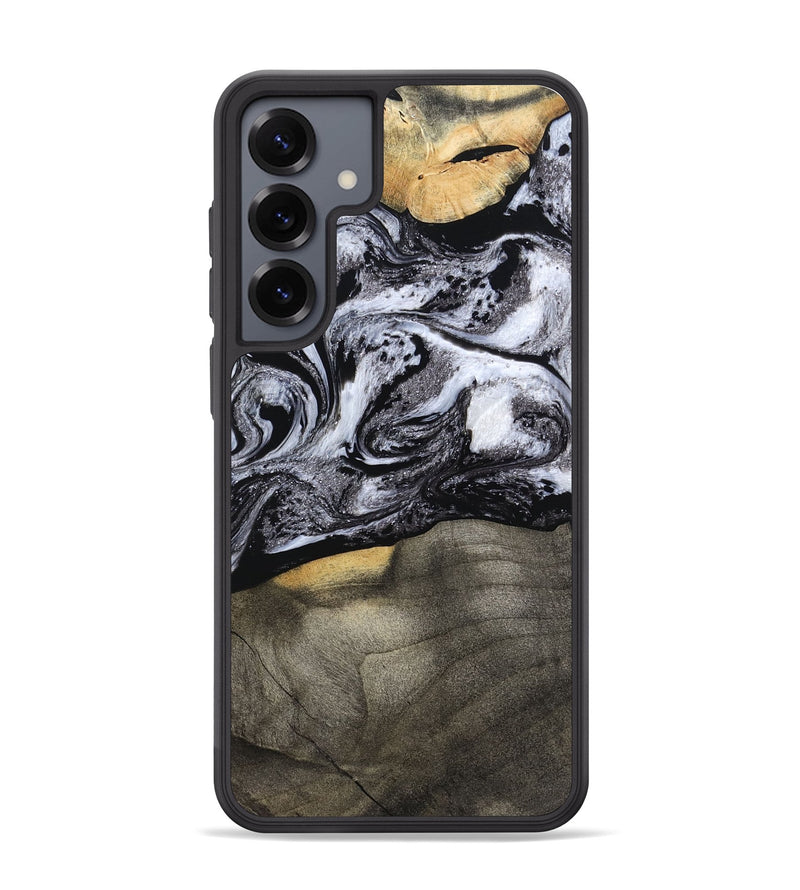 Galaxy S25 Plus Wood Phone Case - Yaritza (Black & White, 794949)
