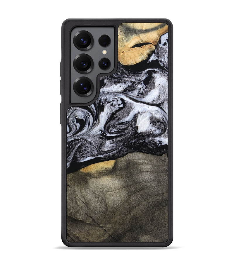 Galaxy S25 Ultra Wood Phone Case - Yaritza (Black & White, 794949)