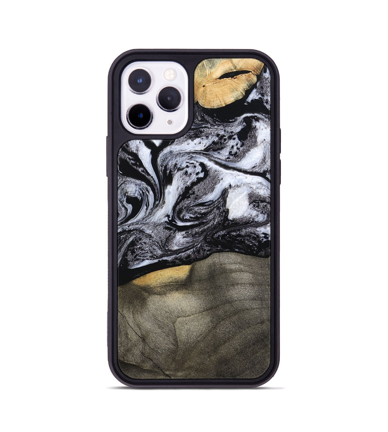 iPhone 11 Pro Wood Phone Case - Yaritza (Black & White, 794949)