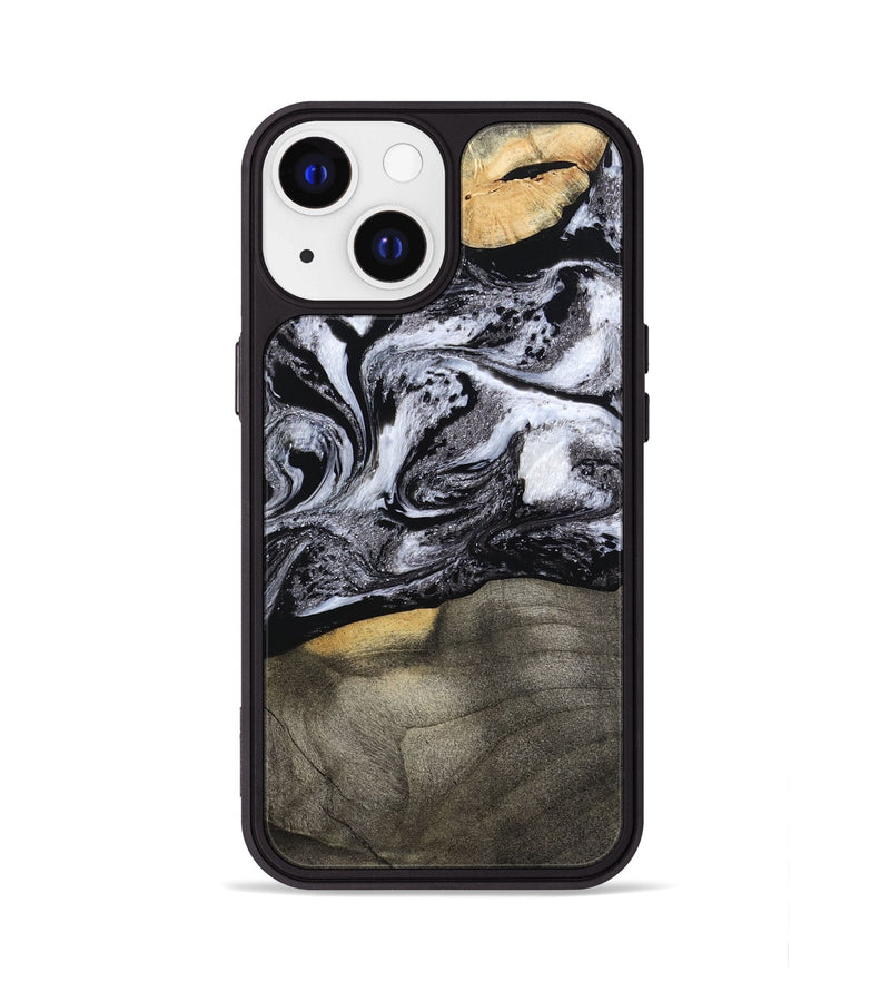 iPhone 13 Wood Phone Case - Yaritza (Black & White, 794949)