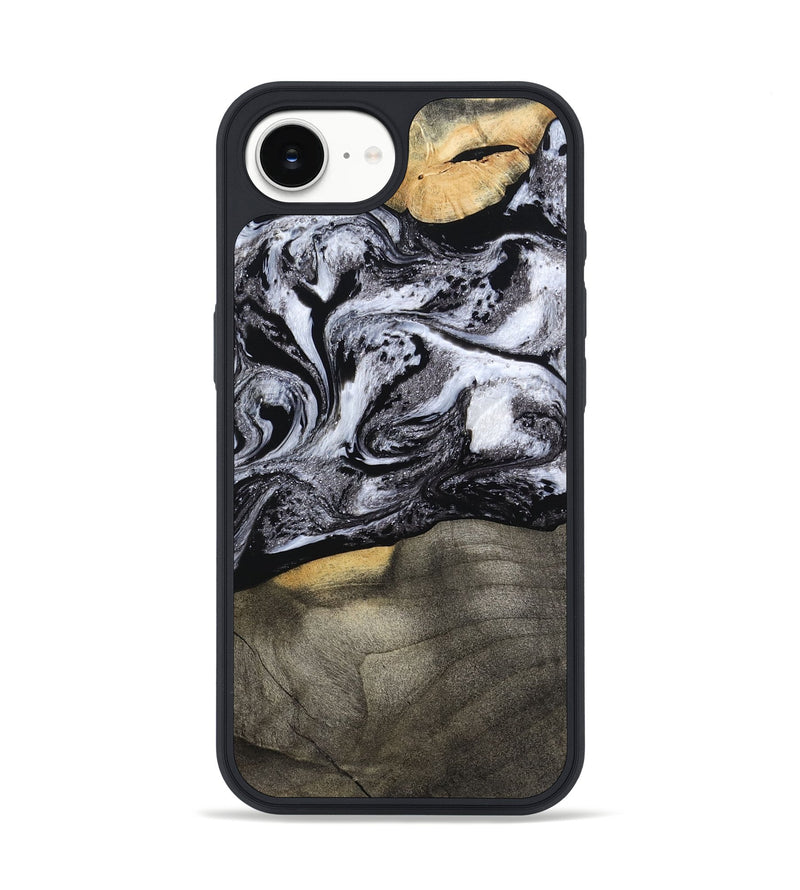 iPhone 16e Wood Phone Case - Yaritza (Black & White, 794949)