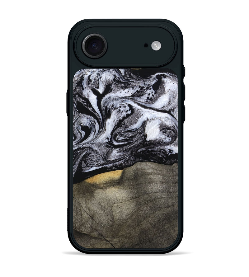 iPhone 17 Air Wood Phone Case - Yaritza (Black & White, 794949)