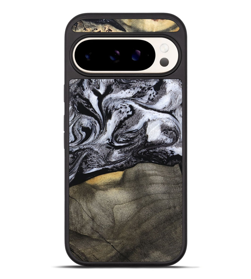 Pixel 10 Pro XL Wood Phone Case - Yaritza (Black & White, 794949)