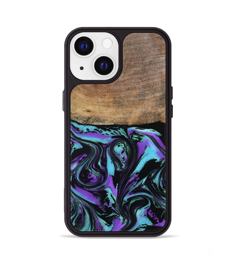 iPhone 13 Wood Phone Case - Gilda (Purple, 795058)