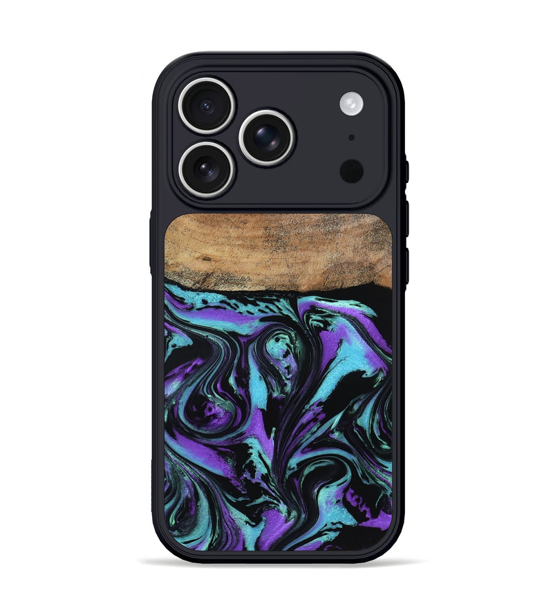 iPhone 17 Pro Wood Phone Case - Gilda (Purple, 795058)