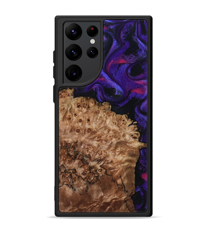 Galaxy S22 Ultra Wood Phone Case - Marquez (Purple, 795060)