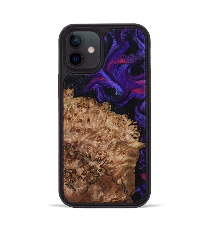 iPhone 12 Wood Phone Case - Marquez (Purple, 795060)