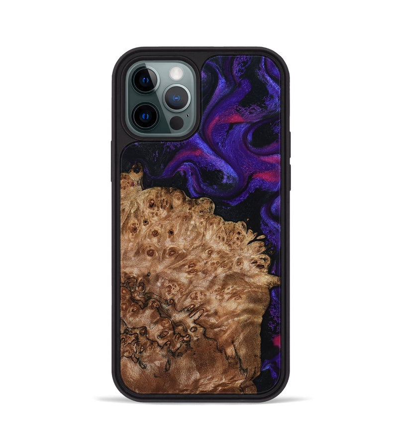 iPhone 12 Pro Wood Phone Case - Marquez (Purple, 795060)