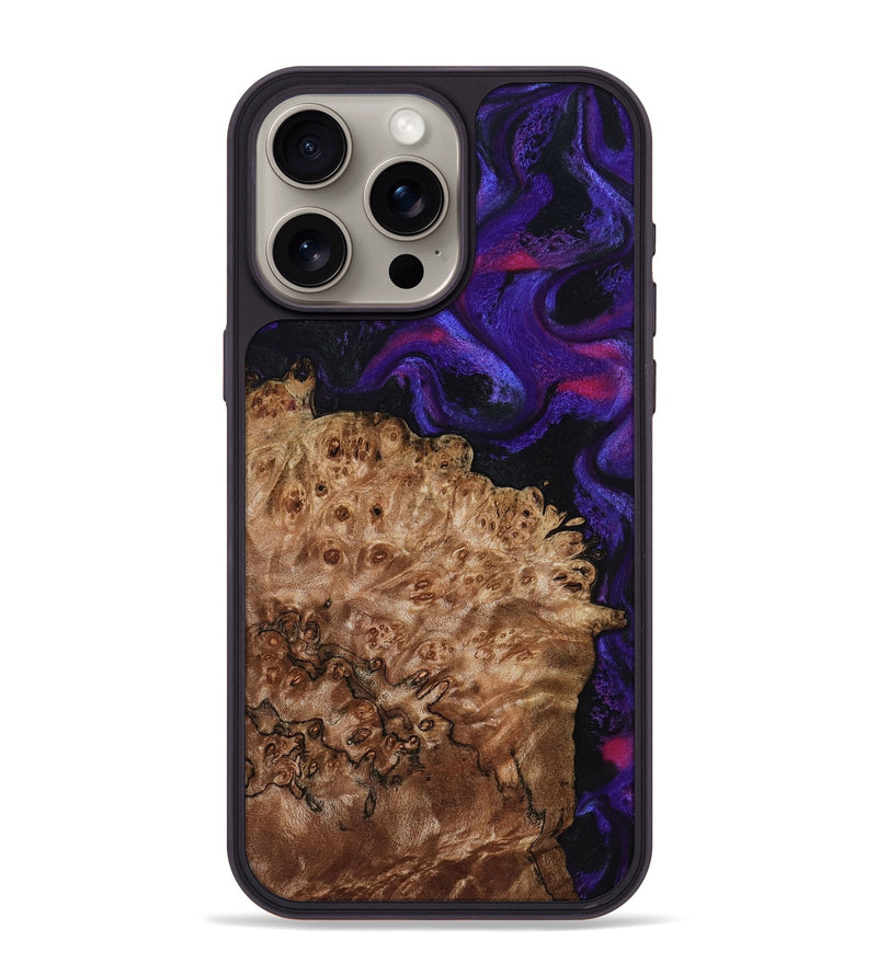 iPhone 15 Pro Max Wood Phone Case - Marquez (Purple, 795060)