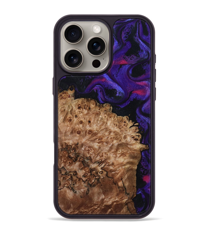 iPhone 16 Pro Max Wood Phone Case - Marquez (Purple, 795060)