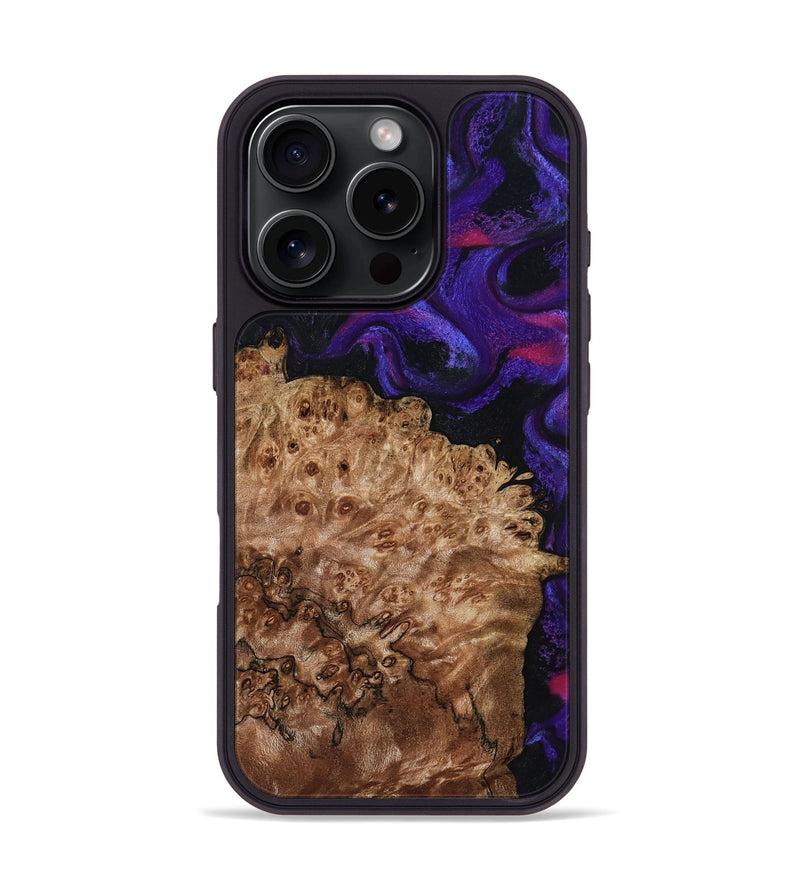 iPhone 16 Pro Wood Phone Case - Marquez (Purple, 795060)